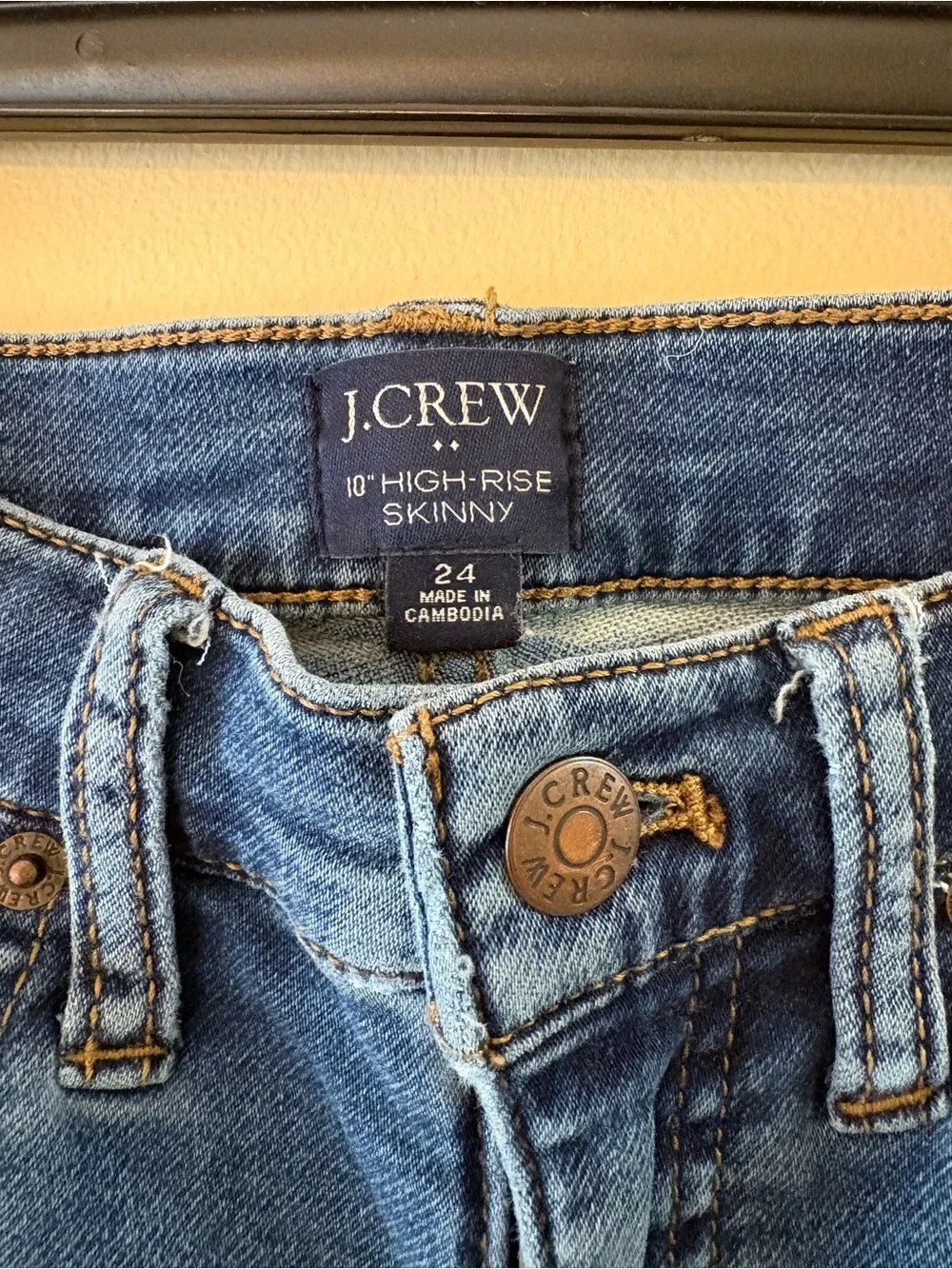 J. Crew Skinny Jeans in Medium Blue Wash